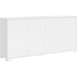 Itamoby Aparador bajo 4 puertas 172x40x83 cm, blanco brillante
