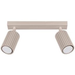 Sollux Lighting Lámpara de techo gris pardo aluminio alt. 16.5 cm