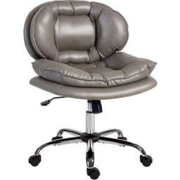 Homcom Silla de oficina 62x65x93 cm gris oscuro