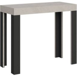 Itamoby Consola extensible 90x40/300 cm efecto madera cachemira, hierro