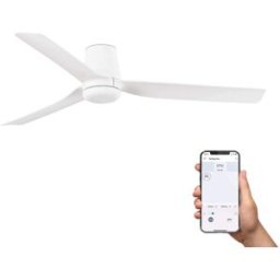 FARO BARCELONA Ventilador sin luz abs blanco mate 130x130x23 cm
