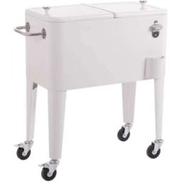 LDK GARDEN Nevera porta hielo fresh blanca de 56l