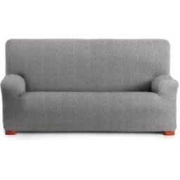 Eysa Funda de sofá 3 plazas elástica gris claro 180-260 cm