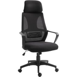 Vinsetto Silla de oficina 64x55x126 cm negro
