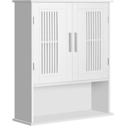 Kleankin Armario de pared 60x20x70 cm blanco