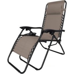 Habitat & Jardin Sillón de jardín marrón 160 x 64 x 109 cm
