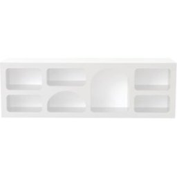 Concept Usine Aparador bajo de 7 nichos con diseño orgánico blanco 160 x 50 cm