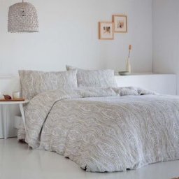 Cotton Artean Funda nórdica Nido de Abeja Jacqquard Waffle verde 220x220 Cama 135
