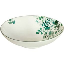 Medard de Noblat Plato de ensalada & pasta (x6) gres verde/azul