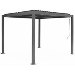 sweeek Pérgola bioclimática, aluminio y acero 3x3m