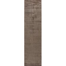 The carpet Alfombra diseño panglao moderna, alta densidad, marrón, 80 x 300 cm