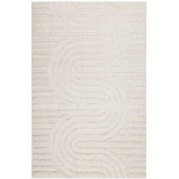 Esprit Alfombra interior/exterior con relieve y diseño beige 133x200