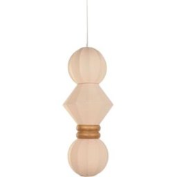 NIYLO Lámpara de techo de fibra marrón de 43x43x112 cm