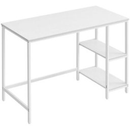 VASAGLE Escritorio de 50 x 100 x 76 cm de color blanco arce