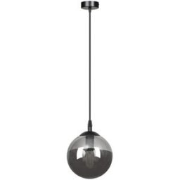 Wonderlamp Lámpara colgante de metal y cristal gris espejo ø14cm