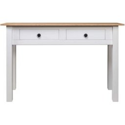 Maison Chic Mesa consola,mesa de entrada madera maciza pino blanco 110x40x72cm
