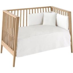Cambrass Juego 2 piezas colcha desenfundable cuna 60 60x120x3 cm crema