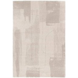 AFK Alfombra ultra suave y diseño beige 160 x 230 cm