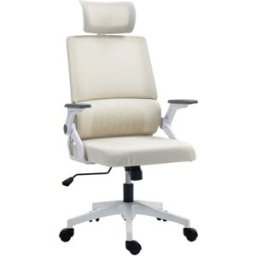 Vinsetto Silla de oficina 60x61x121.5 cm beige