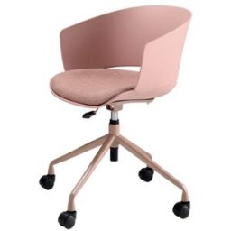 MondoViro Silla de oficina giratoria rosa 60x53 cm 80/86h