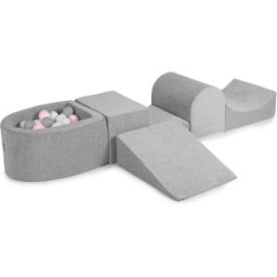 MeowBaby Parque infantil - bloques de escalada con piscina de bolas para niños