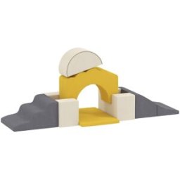 AIYAPLAY Bloques de espuma 50x40x25 cm amarillo