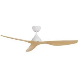 Sulion Ventilador de techo blanco/madera apto para exterior 132cm