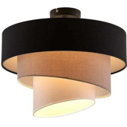 Lindby Lámpara de techo de textura, tela, tejido, seda gris