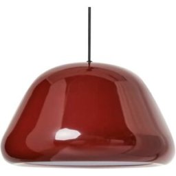 Beliani Lámpara colgante metal rojo