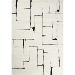Un amour de tapis Alfombra de salón, diseño sobre tono, crema 140x200