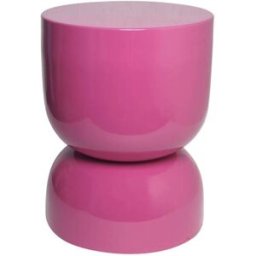 sweeek Mesa auxiliar, mesa lateral de sofá, mesita metálica efecto brillante,
