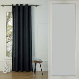 Febronie Cortina con ojales lino 140x260 carbón