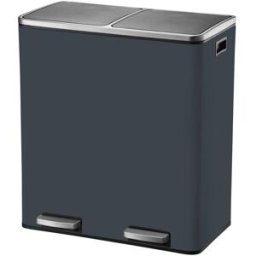 Kitchen Move Cubo de basura de cocina de reciclaje gris 60l