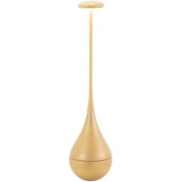 Lámpara de mesa led zafferano inalámbrica recargable, color dorado