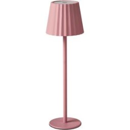 Beliani Lámpara de mesa metal rosa pastel