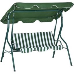 Outsunny Columpio de jardín 170x110x153 cm verde