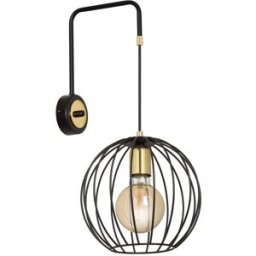 Wonderlamp Aplique de pared con pantalla esférica en rejilla