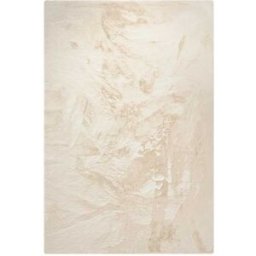 Benuta Alfombra de piel crema 230x340