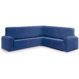 Eysa Funda de sofá rinconera 3+1 bielástica azul 350 - 450 cm