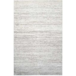 Safavieh Alfombra ombre moderno de polipropileno blanco/plata, 183 x 274 cm