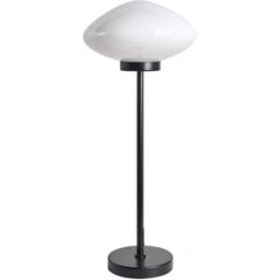Beliani Lámpara de mesa metal negro