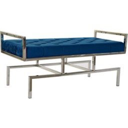 NIYLO Descalzadora de acero y poliéster azul 97x44x46 cm