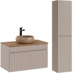 Petits meubles Conjunto mueble lavabo individual tableros mdf y laminados cachemira