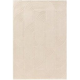 Benuta Alfombra de lana crema 160x230