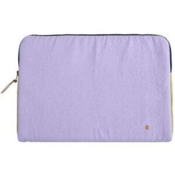 La Cerise sur le gâteau Funda para ordenador de algodón orgánico lila 15-16 pulgadas