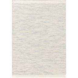Benuta Alfombra niños azul claro/blanco 90x130