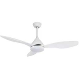 Wonderlamp Ventilador de techo silencioso blanco con luz y temporizador