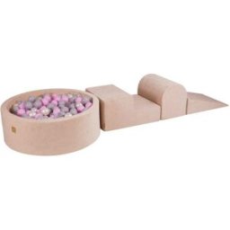 MeowBaby Parque infantil - bloques de escalada con piscina de bolas para niños