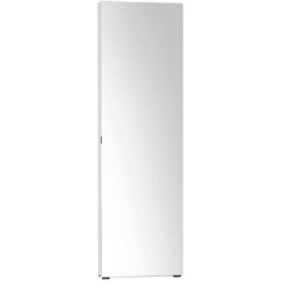 Dmora Armario multiuso 1 puerta madera blanco brillante