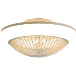 Urban Cocon Plafón ventilador led rgb regulable, 38 cm, mando/app